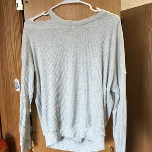Splendid Women’s Gray Off Shoulder Sweater Small